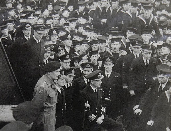 Montgomery on HMS Rodney