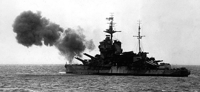 Warspite on DDay
