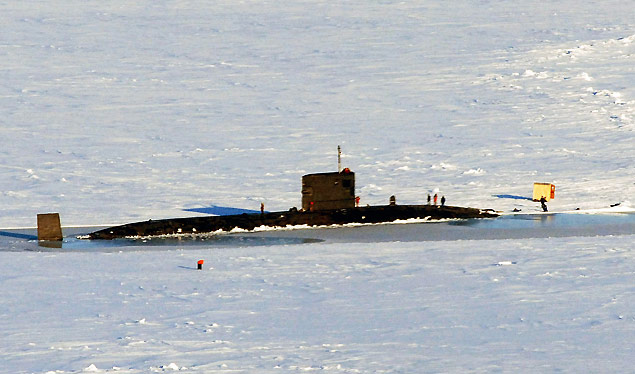 T boat in ice